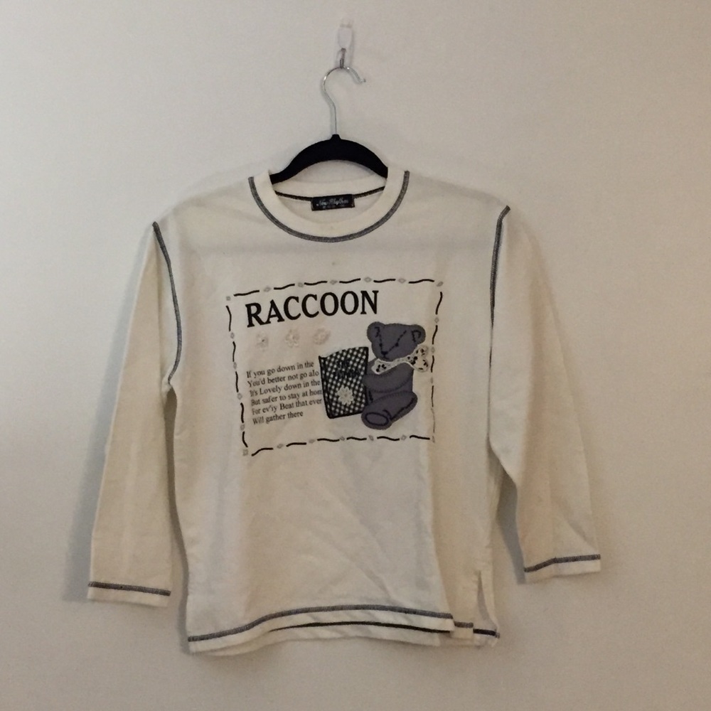 Ivory teddy bear sweatshirt